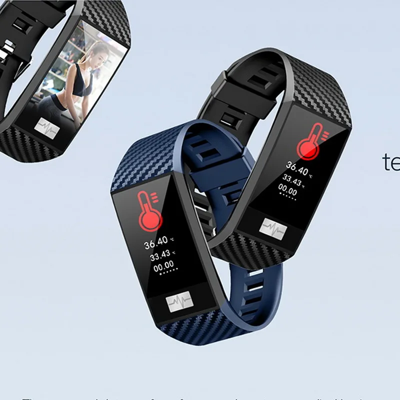 Смарт-браслет DT58 Pro IP68 с измерением температуры тела ЭКГ пульса артериального