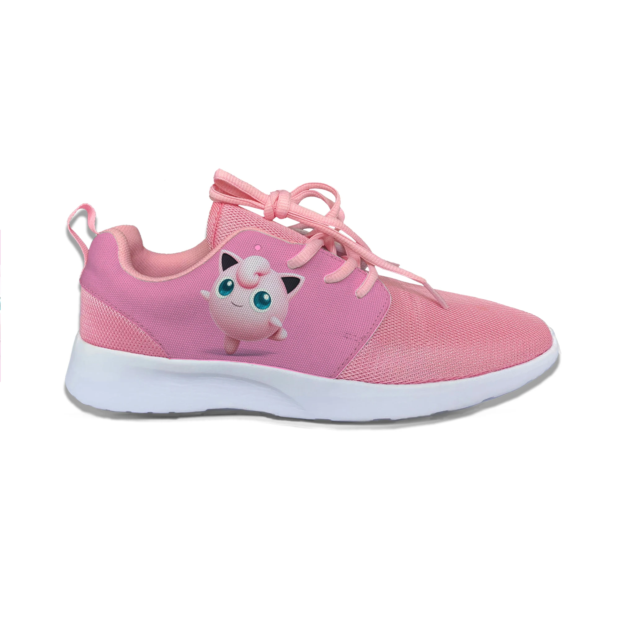 Japan Anime Pokemon Jigglypuff Popular Cute Novelty Kids Sport Running Shoes Casual Breathable 3D Sneakers Children Boys Girls | Детская