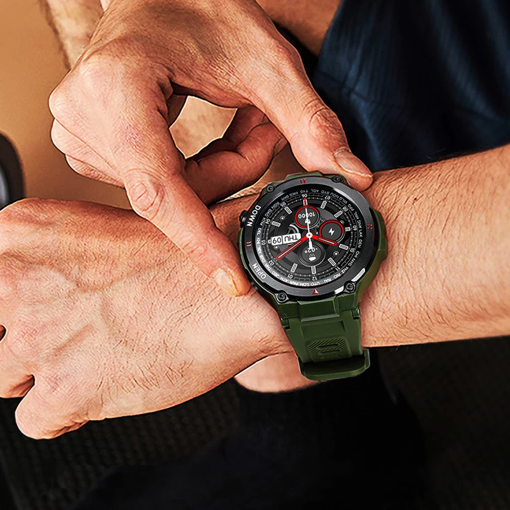 

Smart Sports Watch Fitness Bluetooth Call 1.28 Inch IPS Screen Multi-function Heart Rate Blood Oxygen Alarm Clock Reminder Watch