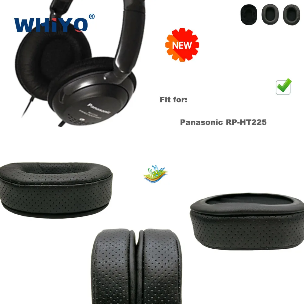 

New Upgrade Replacement Ear Pads for Panasonic RP-HT225 Headset Leather Cushion Velvet Earmuff Earphone Sleeve Cover