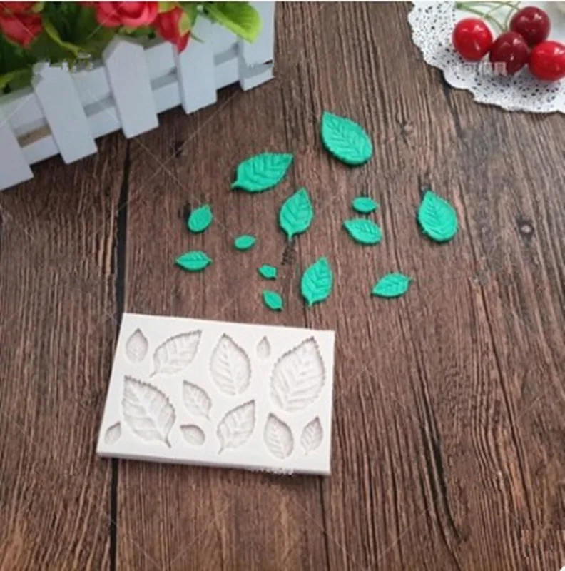 3D 1 шт лист DIY силиконовая форма для торта помадка форма для украшения торта инструменты для шоколада форма для выпечки Кухонные аксессуары