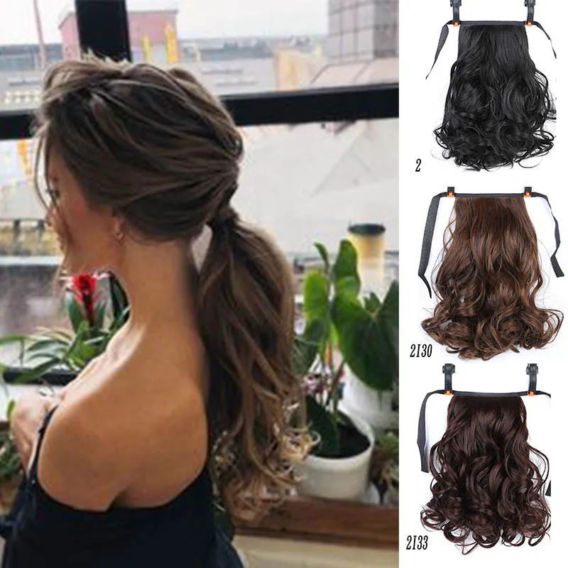 XUANGUANG 12 дюймов Модные Вьющиеся Волосы высокой температуры и термостойкие конский