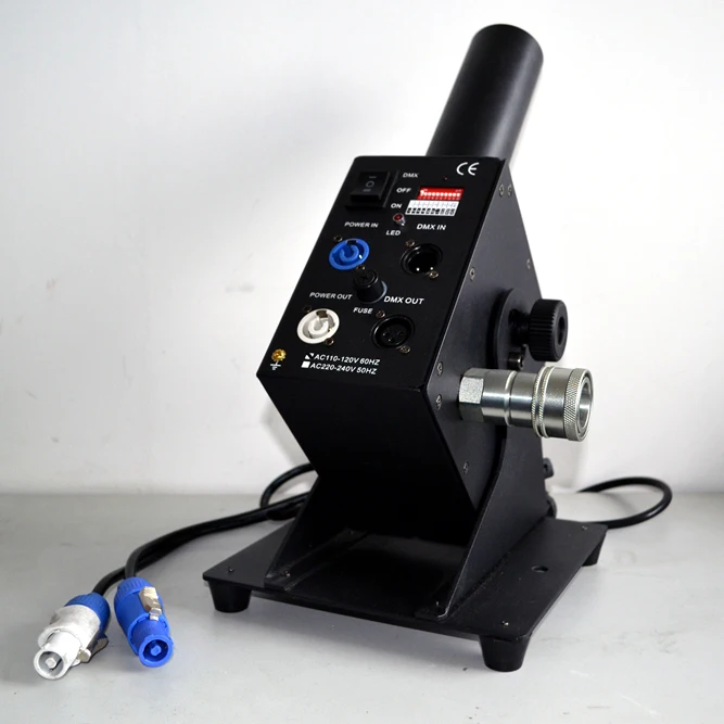 Бесплатная доставка регулируемый угол 0 100 градусов DMX Co2 струйная машина