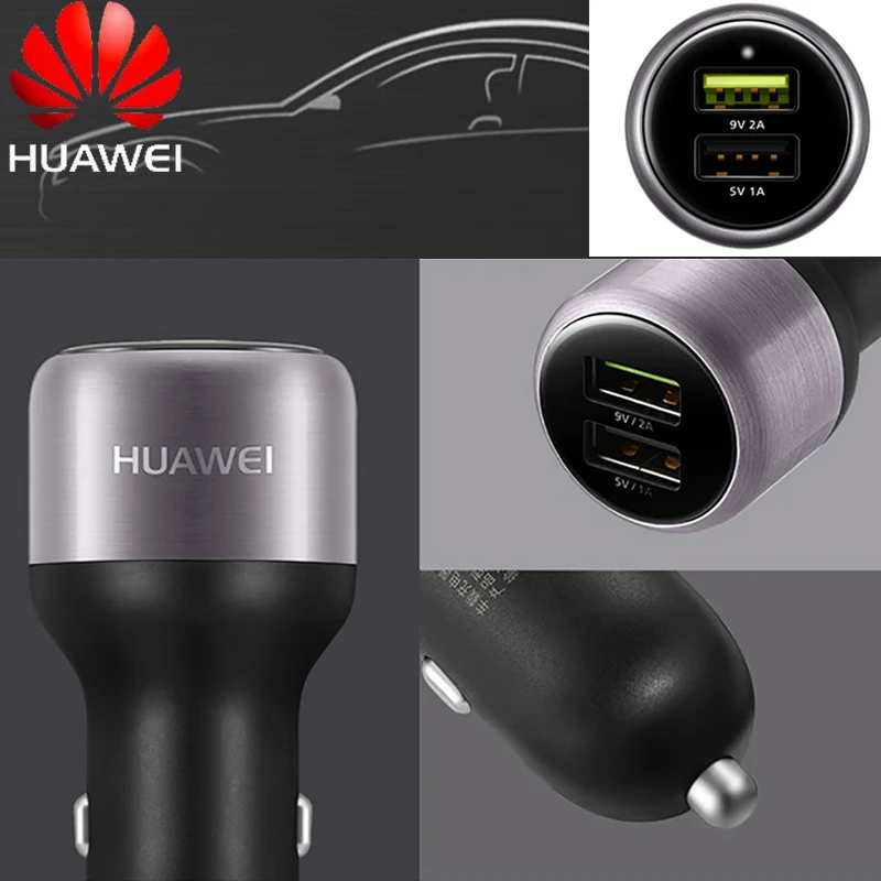 Быстрое Автомобильное зарядное устройство Huawei оригинальное быстрое 18 Вт Adatper Mate