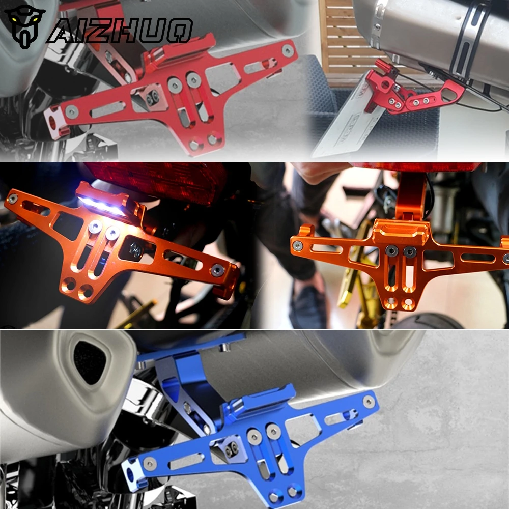 

Motorcycle Adjustable License Number Plate Frame Holder Bracket FOR YAMAHA YZF R1 YZFR1 2009 2010 2011 2012 2013 2014 2015 2016