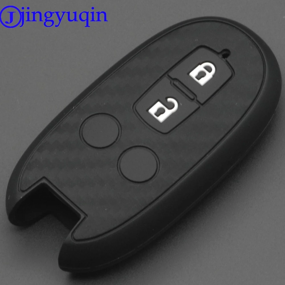 Jingyuqin 2 кнопочный удаленный карбоновый чехол для Suzuki SX4 2007-2012 Vitara swiфт Smart Key |
