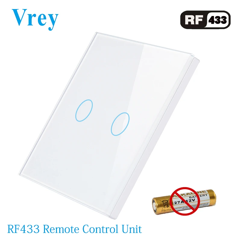 

Vrey Remoter Control Switch Accessories RF-433 Remote Controller Wall Light Remote Switch Controller