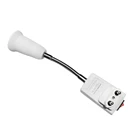 Новый гибкий удлинитель адаптера для лампы E27, удлинитель, настенный держатель, винтовая розетка, европейская вилка, белый + серебристый