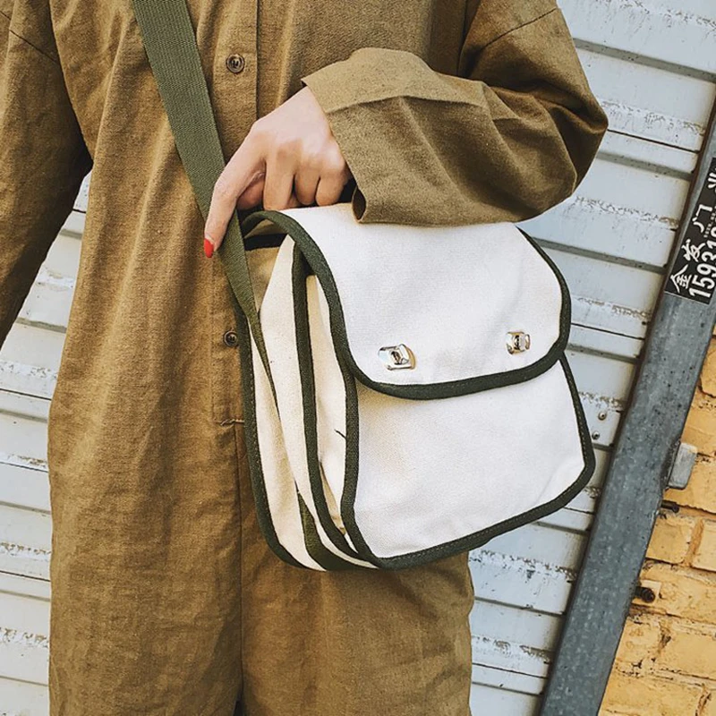 Youda Женская мода Стиль Одноцветный холщовый сумки через плечо большой емкости