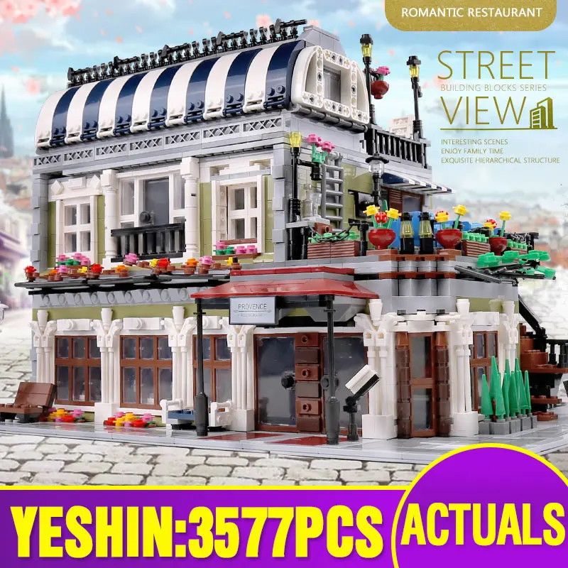 Creator City ресторанный магазин уличный вид строительные блоки набор архитектурный