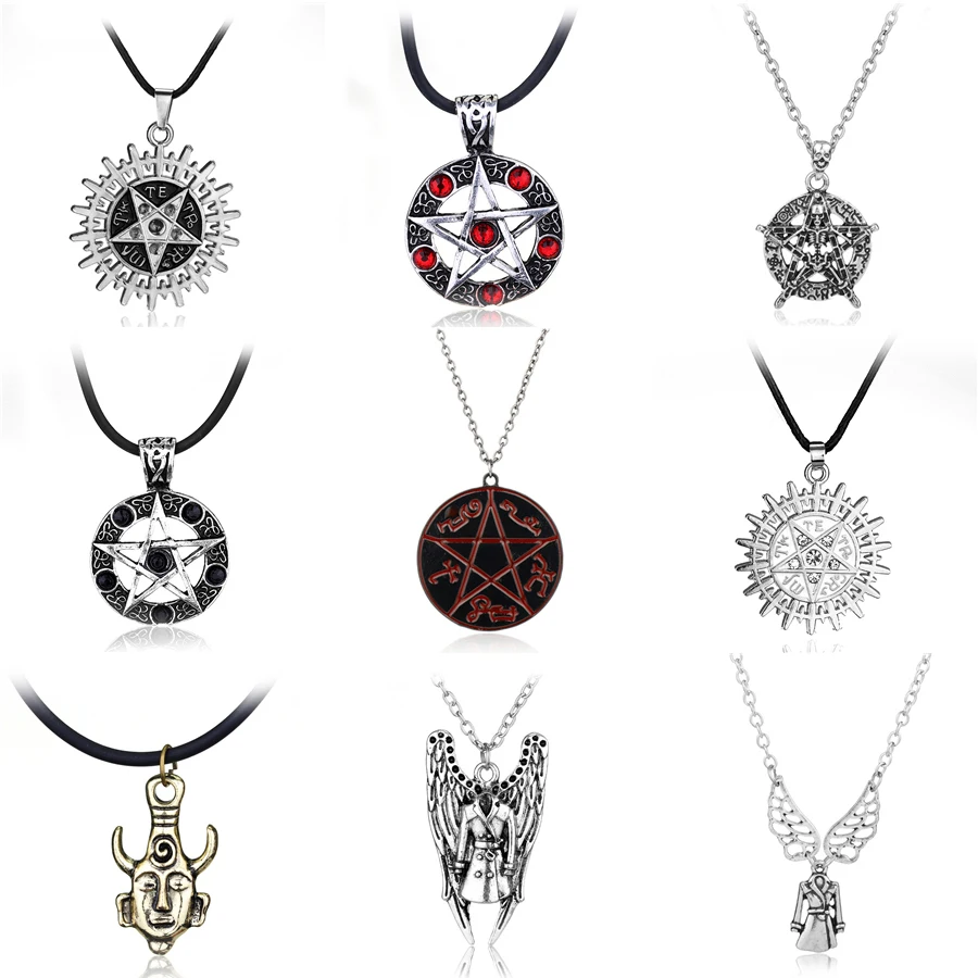 Сверхнатуральное ожерелье Дин Винчестер Jensen Ackles Амулет подвеска Очаровательная