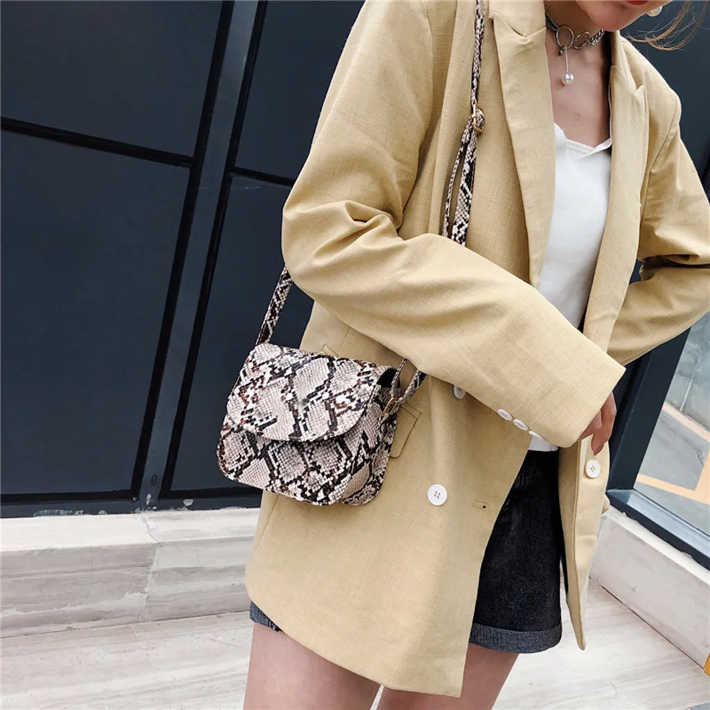 

Fashion PU Handbag Women Serpentine Messenger Bag Snake Crossbody Bags For Women Ladies Shoulder Bag Purse Bolsa Feminina#H20