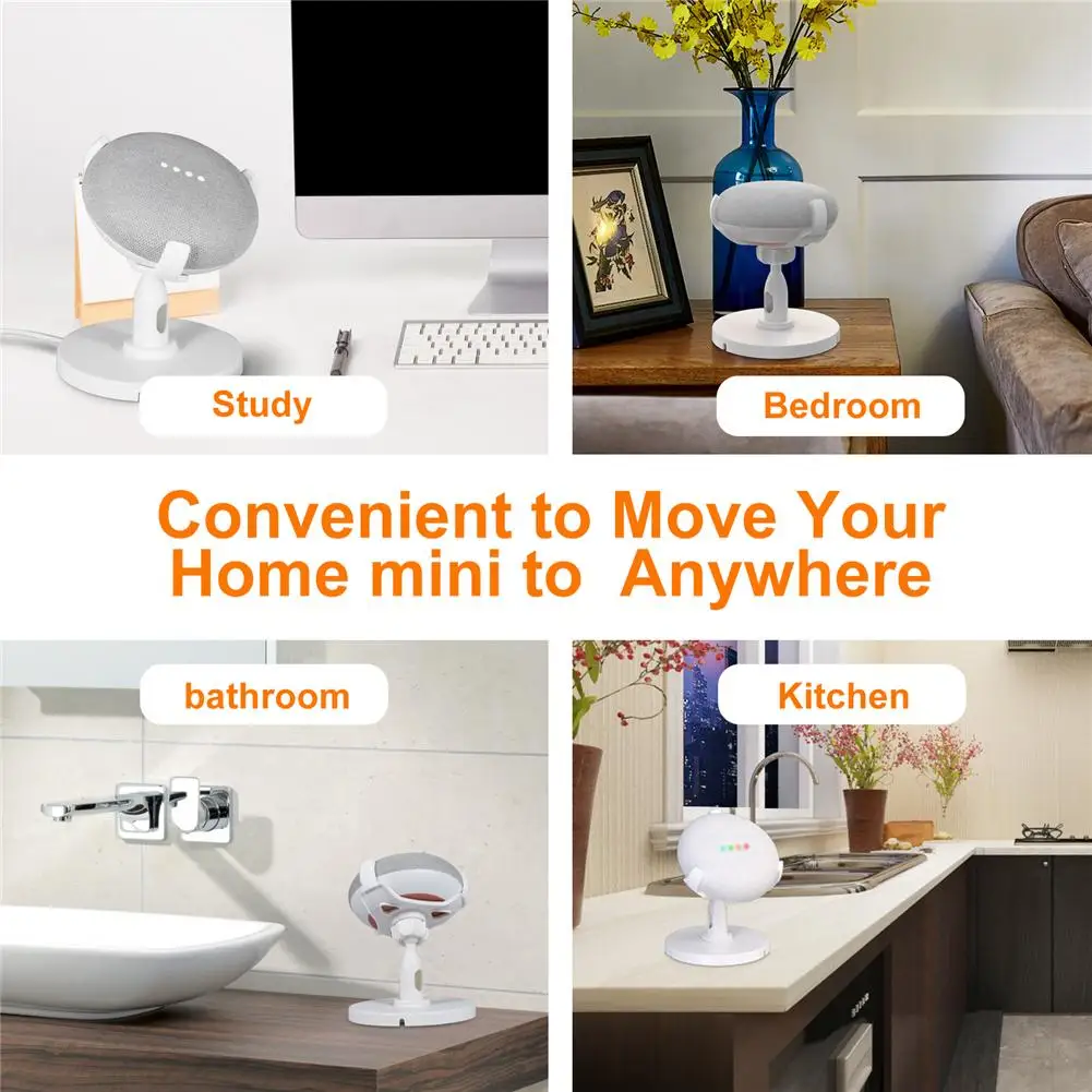 Подставка для Google Home Настольная мини подставка с углом поворота 360 градусов