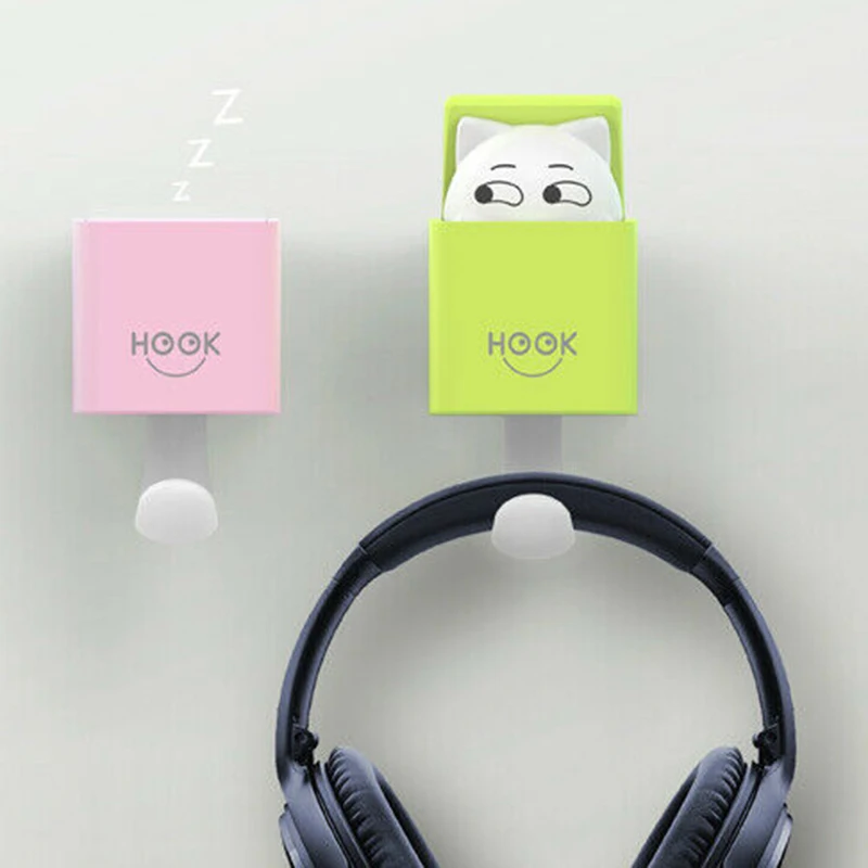 Домашние крепкие крючки милая мультяшная кошка гравитационная присоска