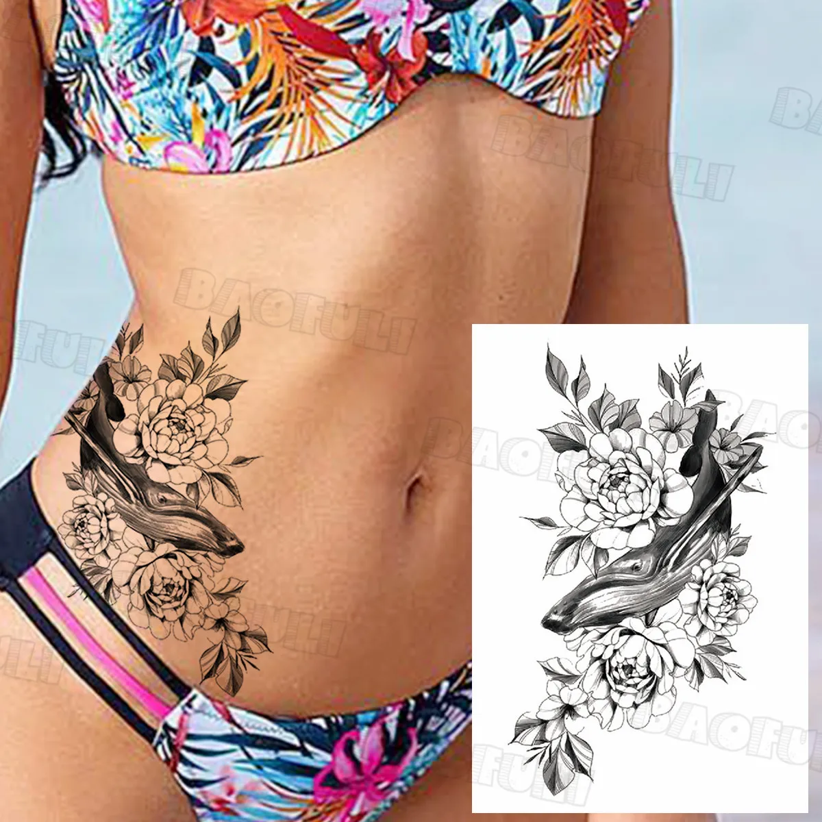 Сексуальная Лев Сова Временные татуировки для Для женщин с животным принтом