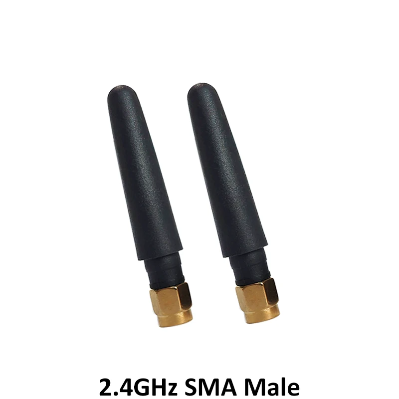 GRANDWISDOM 5pcs 2.4G antenna 2-3dbi sma female wlan wifi 2.4ghz antene pbx iot module router tp link signal receiver antena
