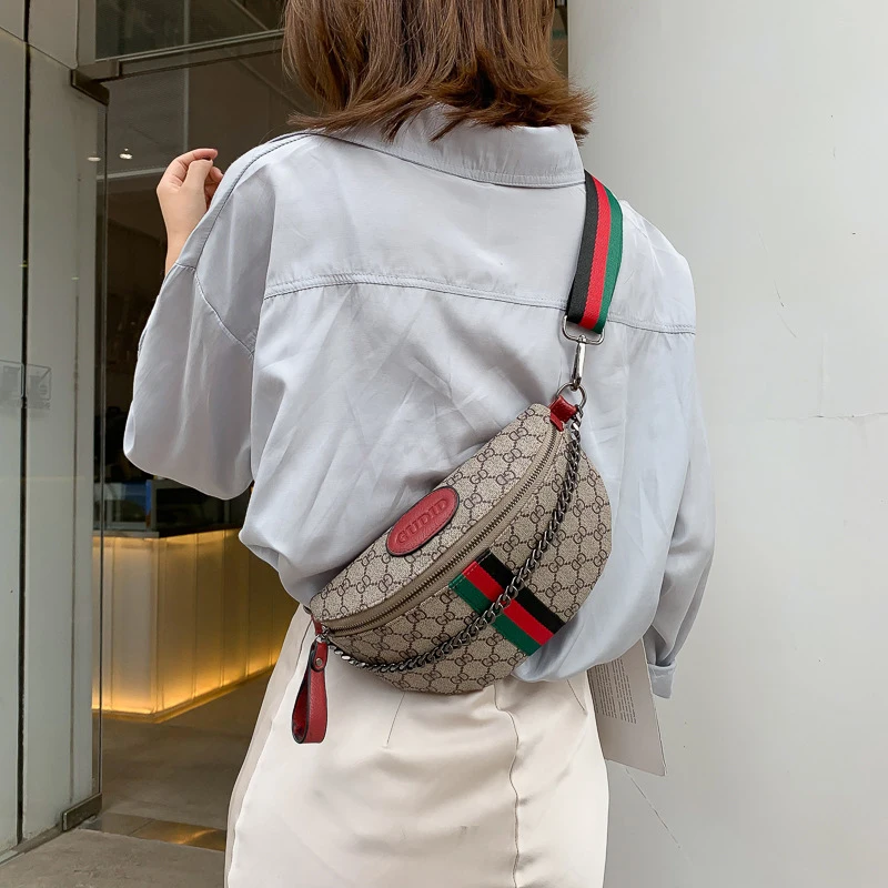 2019 Новая Европейская и американская мода женская сумка напечатанная нагрудная