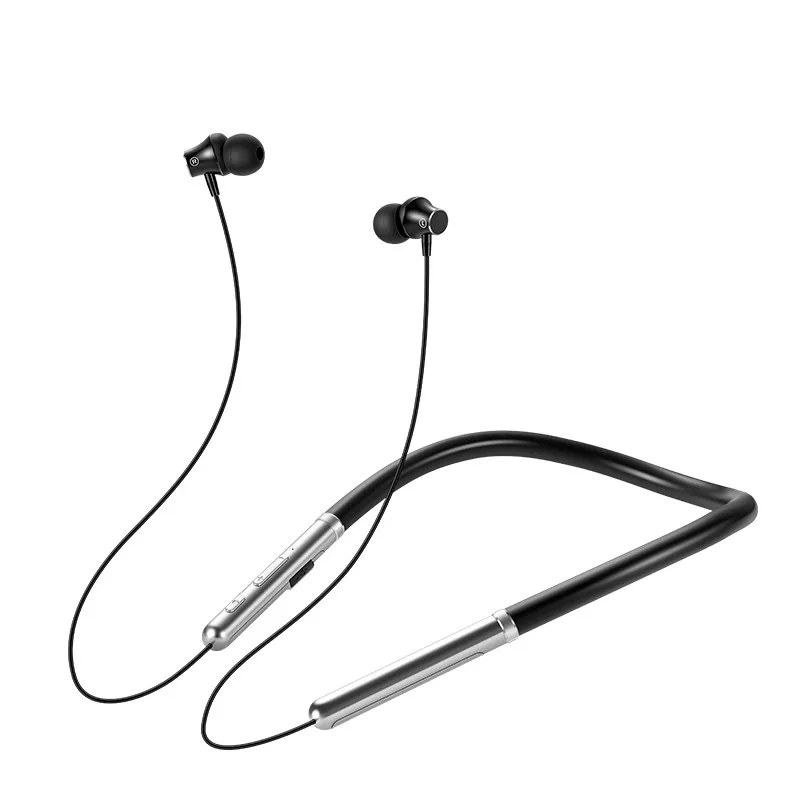 Спортивные Беспроводные наушники Doboss, магнитные Bluetooth наушники, 5,0, гарнитура, свободные руки, наушники для iPhone, Xiaomi, huawei, samsung - Цвет: Черный