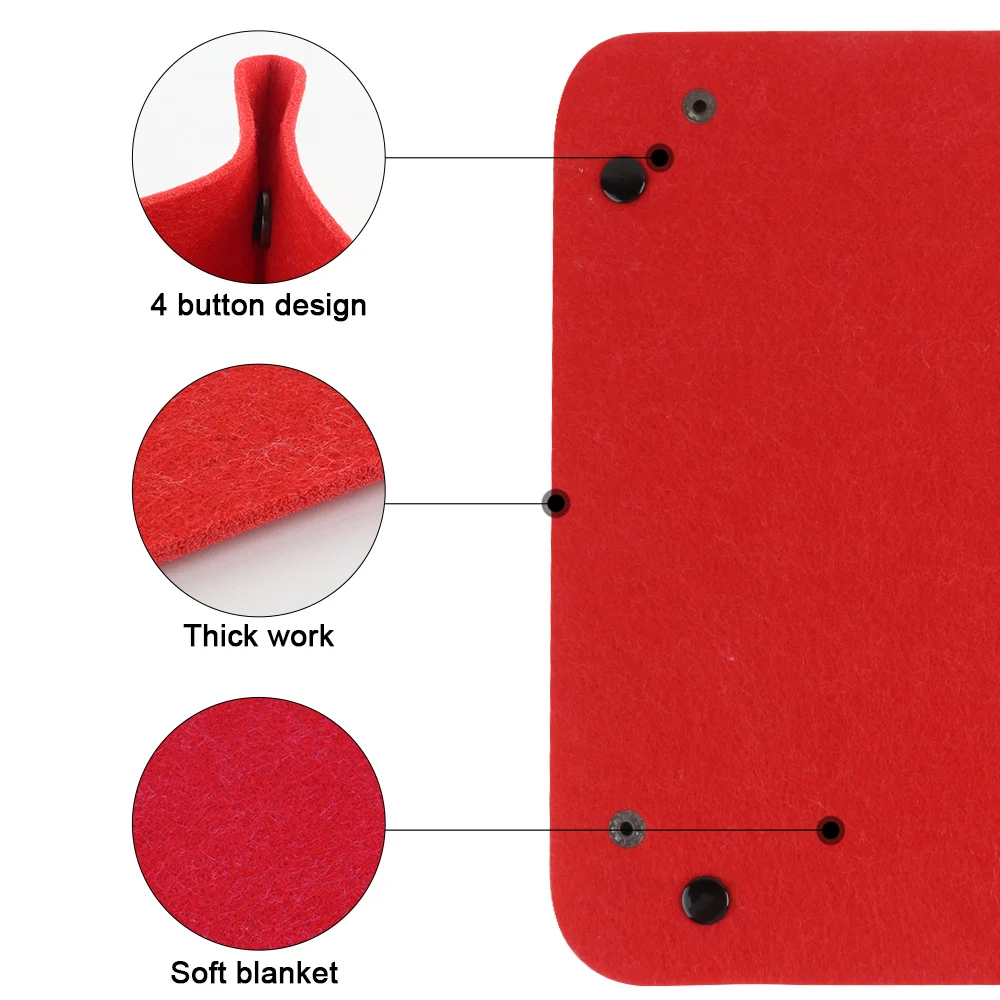 Войлочные складные лотки для хранения игральных игр бумажники монет поднос
