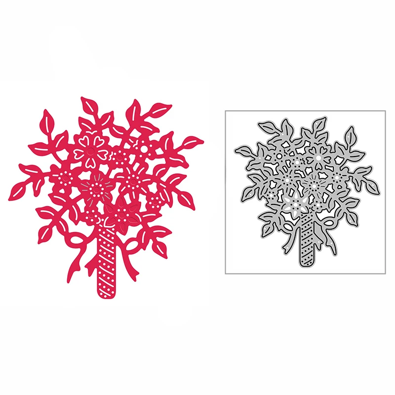 

New 2021 Valentine's Day Bouquet Metal Cutting Dies for DIY Flower Card Making and Scrapbooking Embossing Paper Craft No Stamps