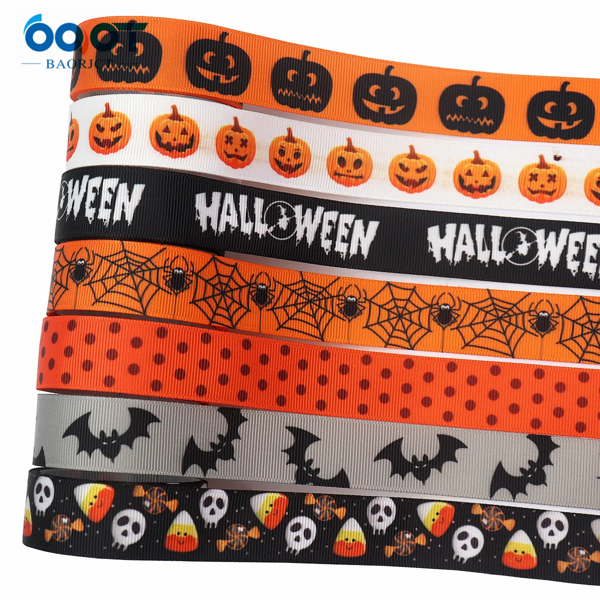Веревочная лента для Хэллоуина 7/8 дюймов х 5 ярдов мобильный телефон с рисунком