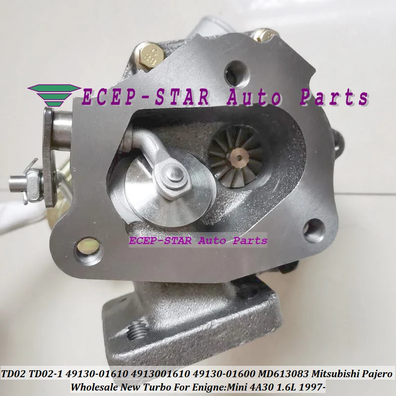 Turbo TD02 TD02-1 49130-01610 4913001610 49130-01600 MD613083 MR312649 для Mitsubishi Pajero Mini 4A30 1.6L 1997-турбокомпрессор