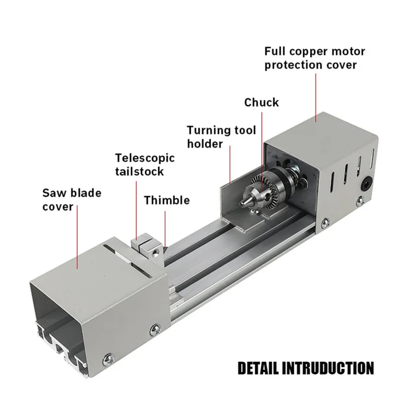 DIY деревообрабатывающий миниатюрный токарный станок с жемчугом Будды