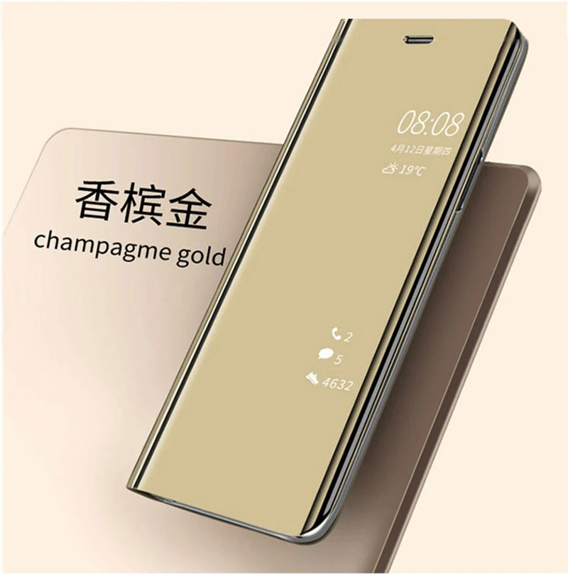 Умный зеркальный флип-чехол для телефона Samsung Galaxy S9 S8 Plus S7 Edge A6 A8 2018 Note 8 9 A10 A30 A40 A50 A70