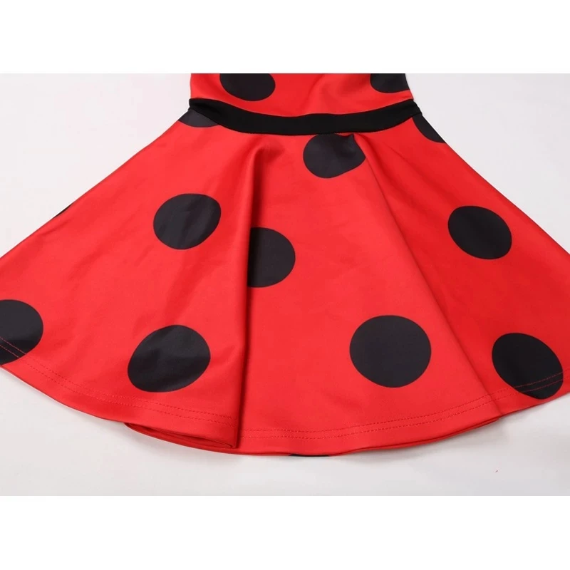 Карнавал 2021 Redbug маскарадные костюмы для девочек Летнее DressRed bug маринетт Тикки