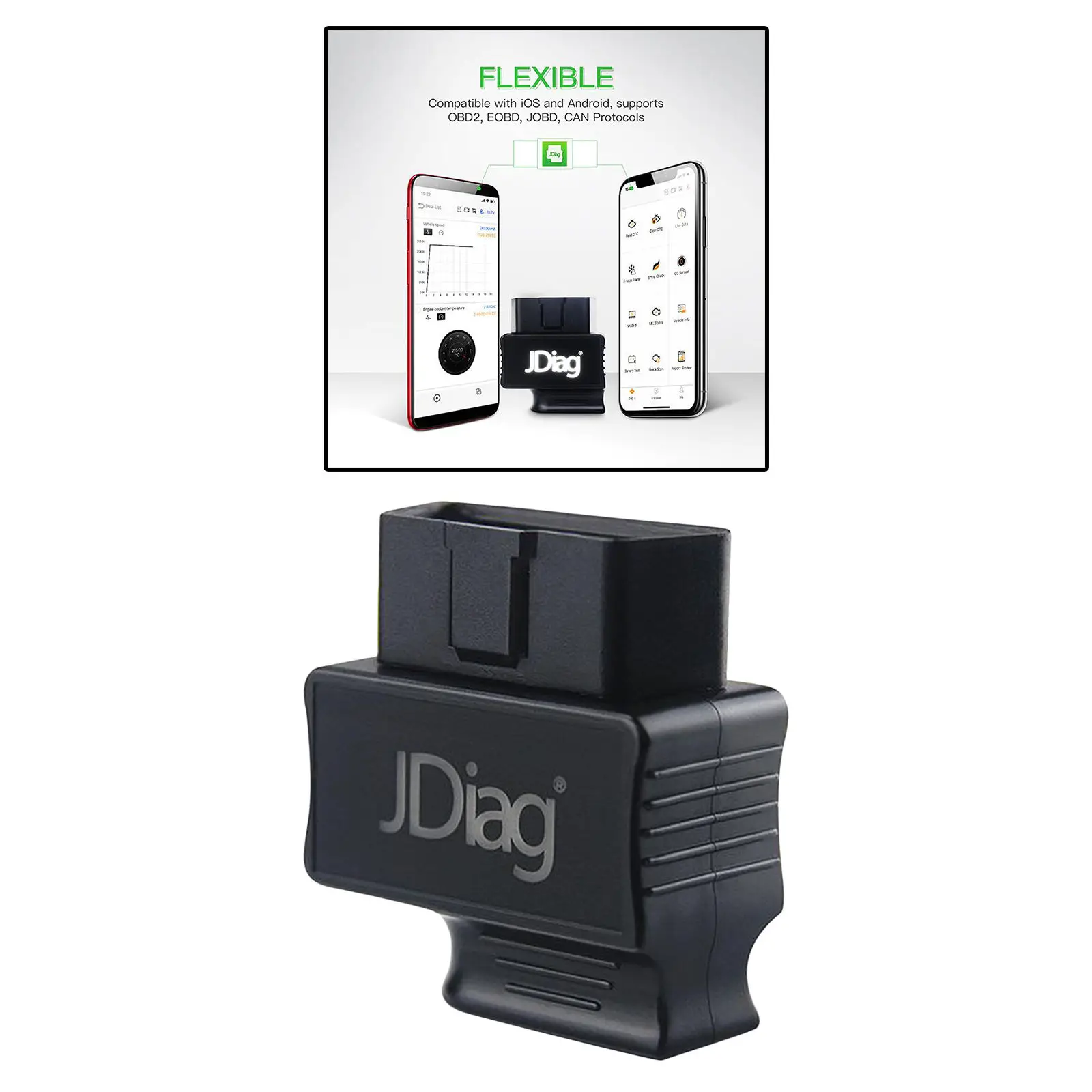 

Bluetooth 4,0 16-контактный EOBD универсальный для Android/IOS считыватель кодов