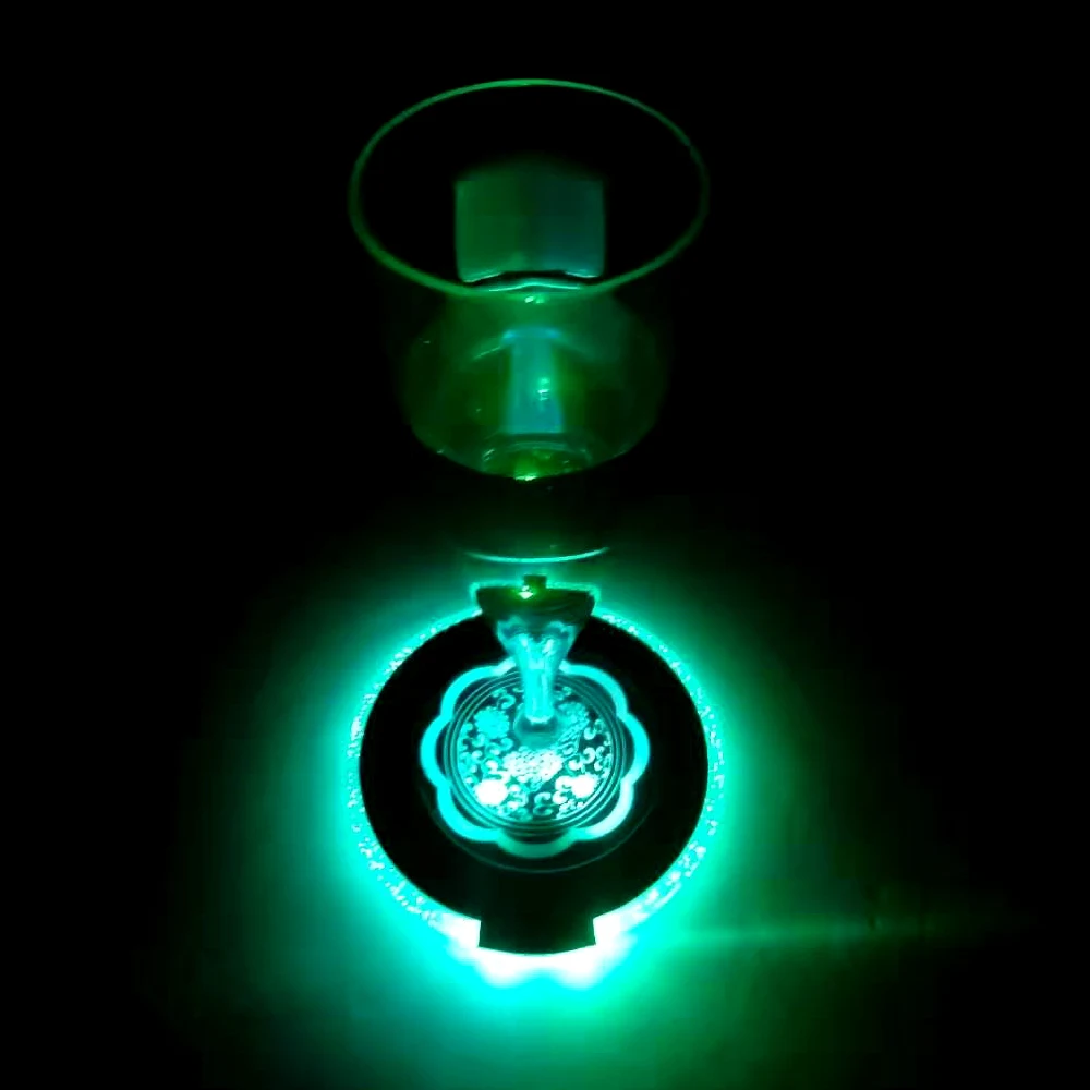 Green Pawaca световой Коврик для посуды с светодиодный фонарь на батарейках коктейльное Подставка под для вечеринки для дома и бара Поддержка настройки под индивидуальные нужды дропшиппинг - Цвет: Green