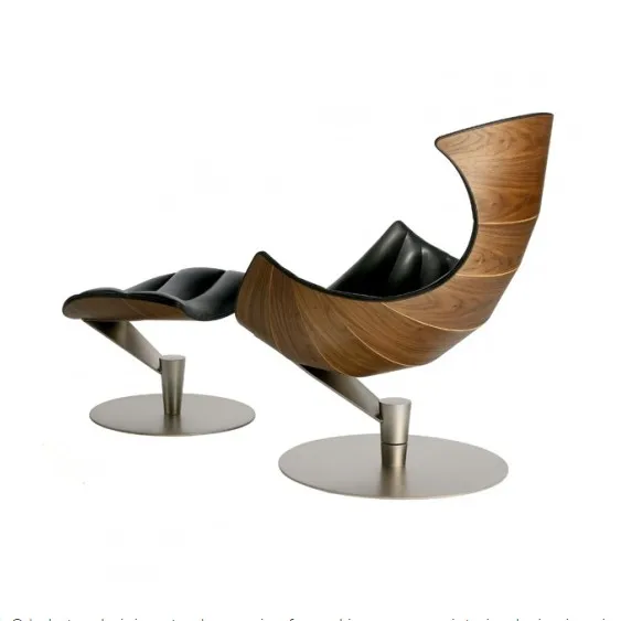 Lund and Paarman Swivel Recliner Fjords leather Lobster Lounge Chair Ottoman | Other Tool Parts