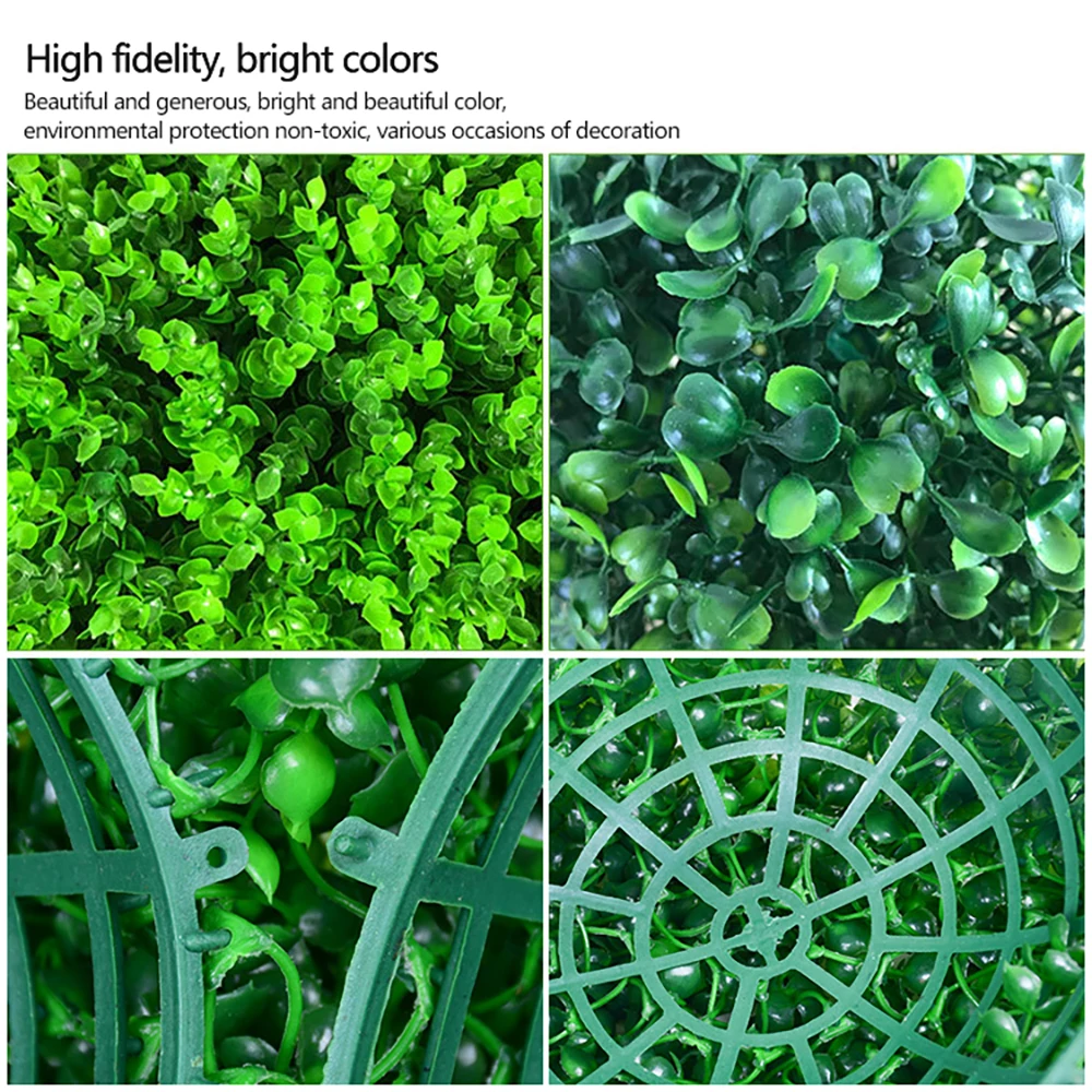 Искусственная Трава Декор пластиковый шар подвесные листья эффект Зеленая DIY