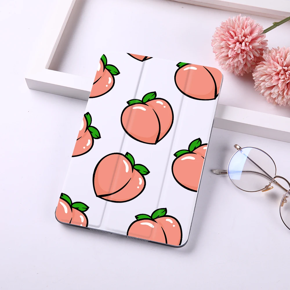 Чехол-книжка для iPad Pro 11 2020 Air 2 9 7 3 Mini 1 4 5 с изображением фруктов персиков |