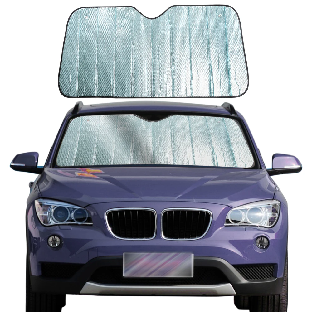 

Windshield Sun Shade for Car Blue Thicken 5-Layer UV Reflector Auto Front Window Sunshade Visor Shield Cover Keep Vehicle Cool