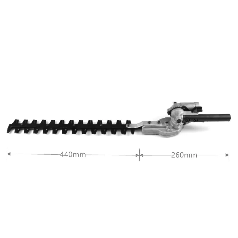 Hedge Trimmer head 26mm/28mm 7/9 Spline 5.3mm Square High Pole Brush Grass Cutter Harvester mower For Garden Tools Spare Parts