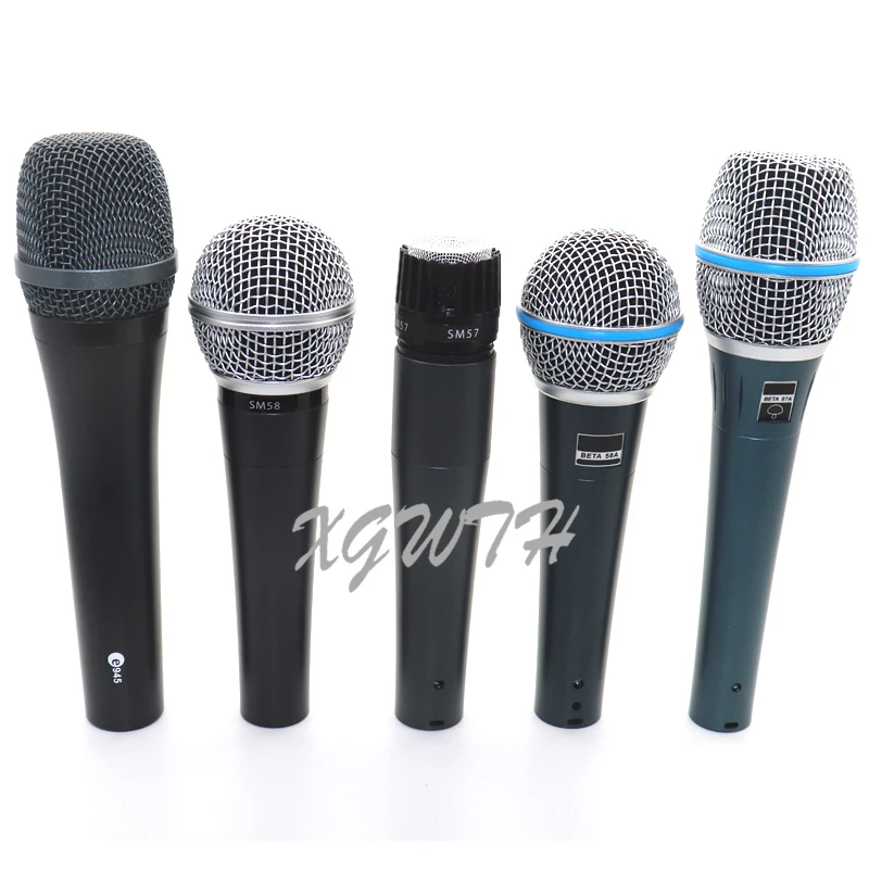 

Кардиоидный Однонаправленный динамический ручной микрофон для караоке с зажимом в кожаном чехле BETA58A BETA87A SM58 SM58LC SM57 SM57LC E945