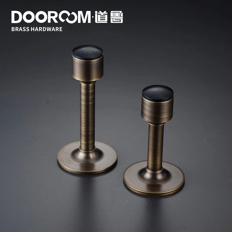 Dooroom латунные дверные стопоры отверстие свободный дверной ограничитель для ванной сверхмощный пол настенное крепление бампер Немагнитный дверной держатель
