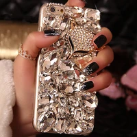 fox rhinestone case bling cover coque for iphone 13 pro 12 mini 11 pro max x xr xs max 8 7 plus 6 6s plus diamond cases