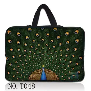 peacock laptop handbag sleeve case protective bag notebook carrying case for 13 14 15 6 17 15 macbook air asus acer lenovo dell free global shipping