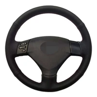 car steering wheel cover diy soft black genuine leather for lexus rx330 rx400h rx400 2004 2007 toyota corolla verso camry