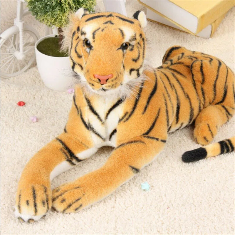 

25cm/9.8" Brown Tiger Soft Plush Toy Siberian Tiger Stuffed Animal Toy Doll Gift