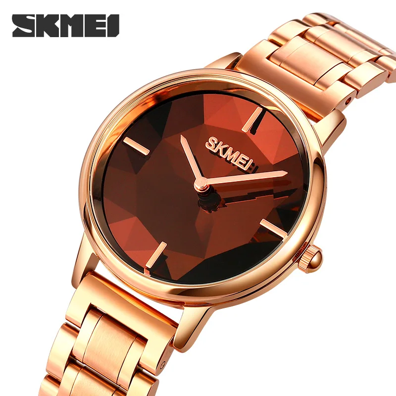 

SKMEI Fashion Women Quartz Watch Luxury Rose Gold Ladies Dress Bracelet Quartz Women's Watches Wristwatch Relogio Feminino 1789