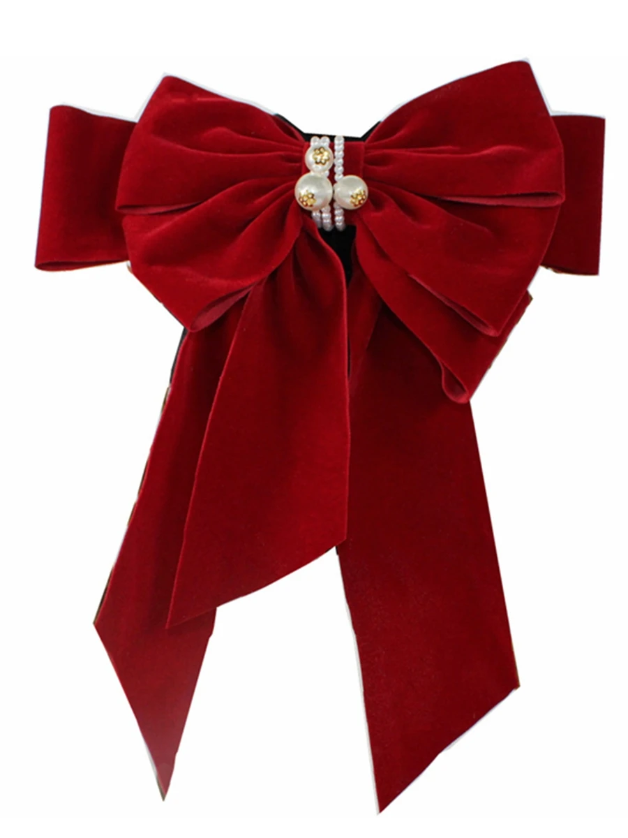 

Свадебные аксессуары для волос, головной убор для дня рождения для девушек, банкетная винно-красная лента, бант, шпилька, Свадебная вуалетка...