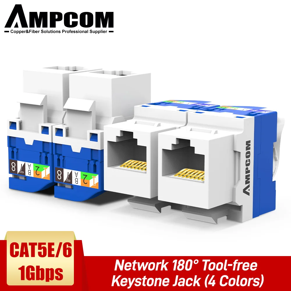 Инструмент AMPCOM (соответствует стандартам UL) CAT5e/ CAT6 разъем для трапецеидальных
