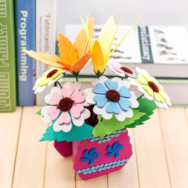 Детские DIY Цветочные украшения не готовые детские развивающие игрушки пазл для