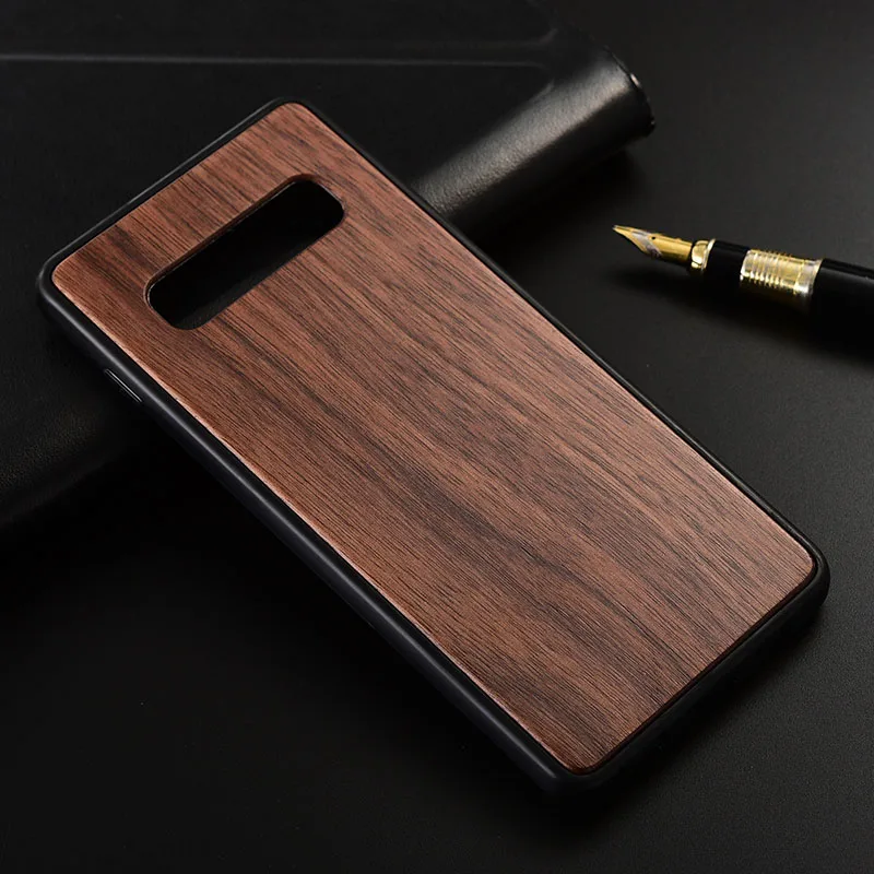 Чехол для Samsung Galaxy S10 Plus тонкая деревянная задняя крышка чехол бампер из ТПУ чехлы