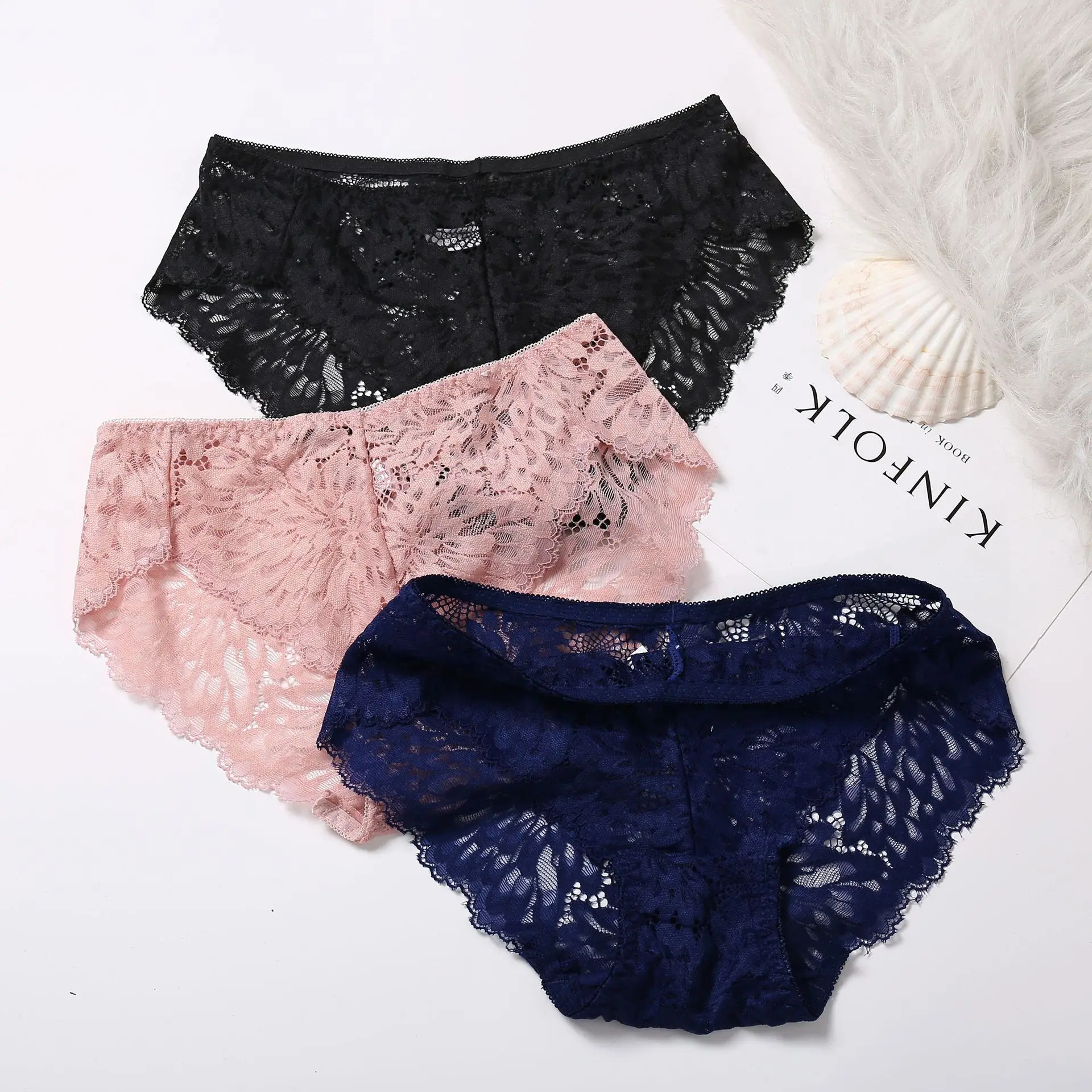 Новое горячее предложение бесследное кружевное пористое женское нижнее белье