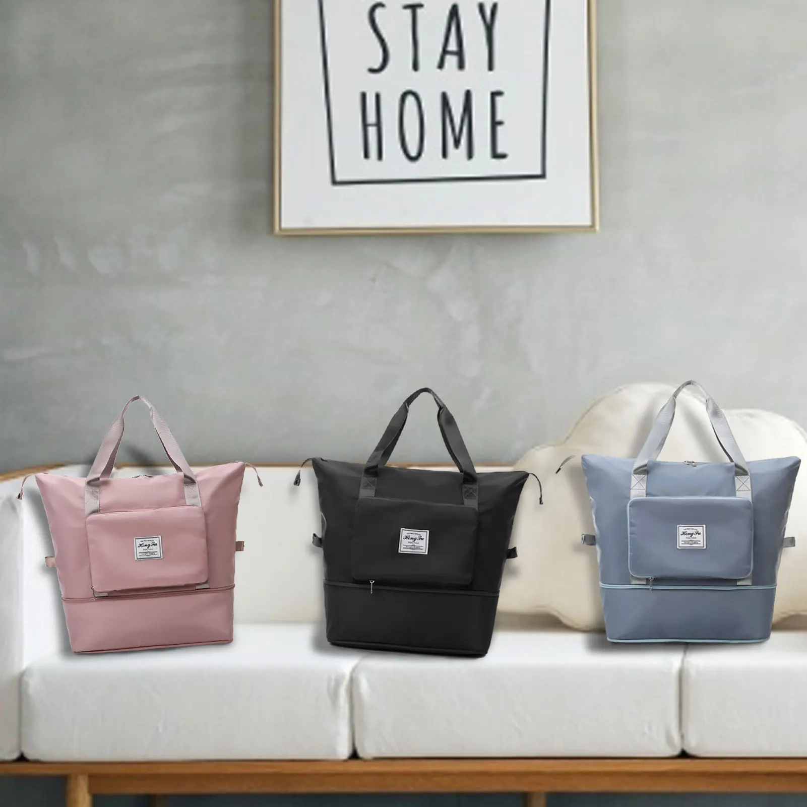 Складные вместительные женские сумки для спортзала сумка на плечо Женская