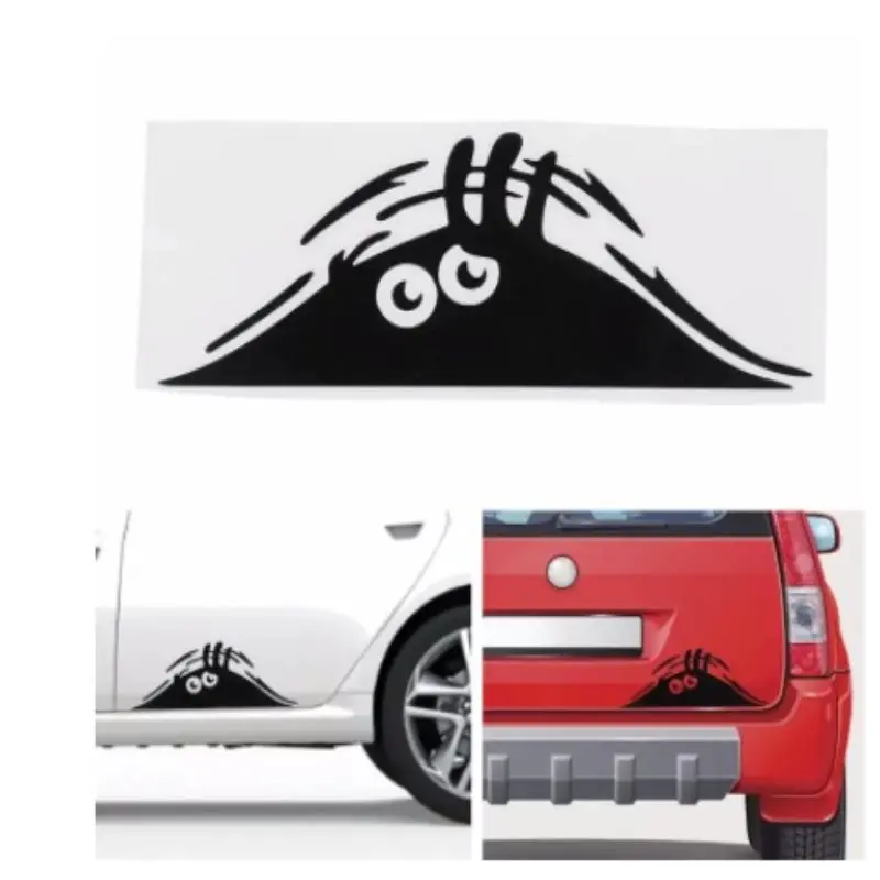

1pc Funny Peeking Monster Big Eye Car Window Bumper Sticker Fuel Car Sticker